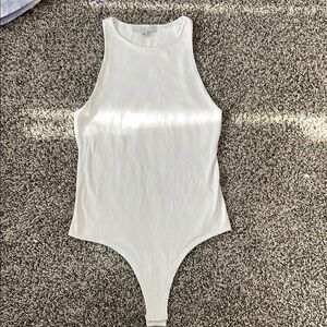 Gaze White Sleeveless Bodysuit